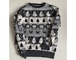 Chlapecký vánoční svetr Next vel. 134 - bílá černá