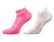 Dámské kotníkové ponožky G-Piki 2 páry (Bo6577) - bílo-růžová