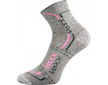 Dámské, pánské ponožky Franz Voxx (Bo650) - šedo-růžová