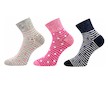 Dámské ponožky 3 páry Jana (Bo0037) - barevná