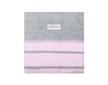Dětská bavlněná deka Womar 75x100 šedo-růžová - Růžová