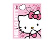 Dětská oboustranná auto deka Hello Kitty 120x150 cm - Růžová