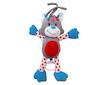 Dětská plyšová hračka s hracím strojkem Baby Mix kočička - šedá