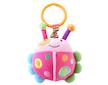 Dětská plyšová hračka s vibrací Baby Mix beruška - Růžová