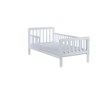 Dětská postel se zábranou Drewex Nidum 140x70 cm bílá - Bílá