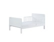 Dětská postel se zábranou Drewex Olek 140x70 cm bílá - Bílá