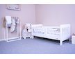 Dětská postel se zábranou New Baby ERIK 140x70 cm bílá - Bílá