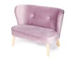 Dětská Retro pohovka sofa Drewex tmavě růžová - Růžová