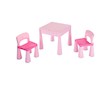 Dětská sada stoleček a dvě židličky NEW BABY růžová - Růžová