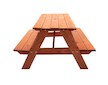 Dětské dřevěné posezení lavice a stůl NEW BABY 118 x 90 cm