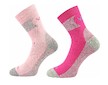 Dětské froté ponožky Prime 2 páry (Bo9980a) - růžovo-růžová