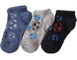 Dětské kotníkové ponožky 3 páry (DEKO52) - modro-šedá