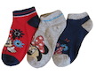 Dětské kotníkové ponožky Minnie 3 páry (ue0602) - modro-růžová