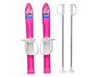 Dětské lyže s vázáním a holemi Baby Mix 60 cm růžové - Růžová