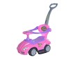 Dětské odrážedlo s vodící tyčí 3v1 Baby Mix Mega Car růžové - Růžová