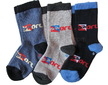 Dětské ponožky 3 páry (DEKL 68) - modro-šedá