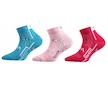Dětské ponožky Katoik Voxx 3 páry (N001Ba) - růžovo-tyrkysová