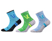 Dětské ponožky Neoik Voxx 3 páry (N001B) - modro-zelená