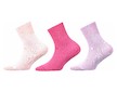 Dětské ponožky Romsek 100% bavna, 3 páry (Ro8877) - růžovo-fialová