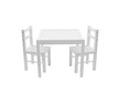 Dětský dřevěný stůl s židličkami Drewex bílý - Bílá