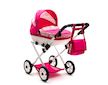 Dětský kočárek pro panenky New Baby COMFORT růžový srdíčka - Růžová