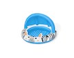 Dětský nafukovací bazén se stříškou a nafukovacím dnem Bestway Zebra - Modrá