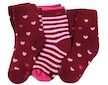 Dívčí froté termo ponožky Sockswear 3páry (54850a) - vínová