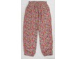 Dívčí letní kalhoty s kytkami HaM vel. 128 - šedo-růžová
