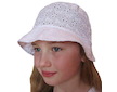 Dívčí letní klobouček Dráče (H2211) - Bílá