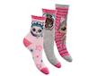 Dívčí ponožky Lol 3 páry (hu0628-1) - Růžová