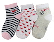 Dívčí ponožky zkrácené výšky Sockswear 3 páry (56517) - proužek