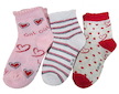 Dívčí ponožky zkrácené výšky Sockswear 3 páry (56517) - Růžová