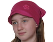 Dívčí šáteček s kšiltem (DSK1087) - Růžová