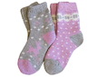 Dívčí teplé ponožky Sockswear s vlnou (57502a) - šedo-růžová