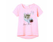 Dívčí triko s krátkým rukávem Kugo (WT9306) - Růžová