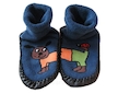 Domácí ponožky s podrážkou (3139a) - Modrá