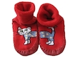 Domácí ponožky s podrážkou (3139aa) - Červená