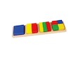 Dřevěná vkládačka kostky Viga Zlomky - Multicolor