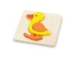 Dřevěné puzzle pro nejmenší Viga Kachnička - Multicolor