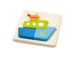 Dřevěné puzzle pro nejmenší Viga Loďka - Multicolor