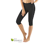 GINA dámské capri legíny sportovní, šité, klasické, jednobarevné ECO Bamboo Sport 95036P  - černá  L/XL