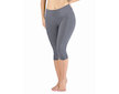 GINA dámské capri legíny sportovní, šité, klasické, jednobarevné ECO Bamboo Sport 95036P  - šedá  L/XL - šedá