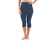 GINA dámské Capri s vysokým pasem sportovní, bezešvé, klasické, jednobarevné ECO Bamboo Sport 95038P  - lékořice tomato M/L