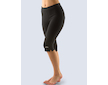 GINA dámské capri, šité, klasické, jednobarevné  95001P  - černá  XXL
