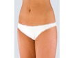 GINA dámské kalhotky bokové - brazilky, šité, s krajkou, jednobarevné Minerva 16992P  - bílá  34/36 - Bílá