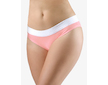 GINA dámské kalhotky bokové se širokým bokem, širší bok, šité, s potiskem Disco XVIII 16176P  - starorůžová bílá 46/48 - starorůžová bílá