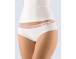 GINA dámské kalhotky francouzské, bezešvé, bokové Bamboo Cotton 04021P  - bílá višňová L/XL