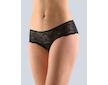 GINA dámské kalhotky francouzské, šité, bokové, s krajkou, jednobarevné Delicate 14141P  - černá  42/44 - černá