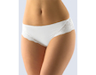 GINA dámské kalhotky francouzské, šité, bokové, s krajkou, jednobarevné La Femme 2 14139P  - bílá  34/36 - Bílá
