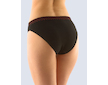 GINA dámské kalhotky klasické s úzkým bokem, úzký bok, bezešvé Bamboo Dots 00033P  - černá červená S/M